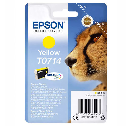 Εικόνα της Epson T0714 Yellow 5,5ml. EPST071440