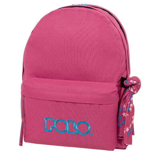 Εικόνα της Τσάντα Polo Double Scarf Φούξια - Γαλάζιο 901235-4456