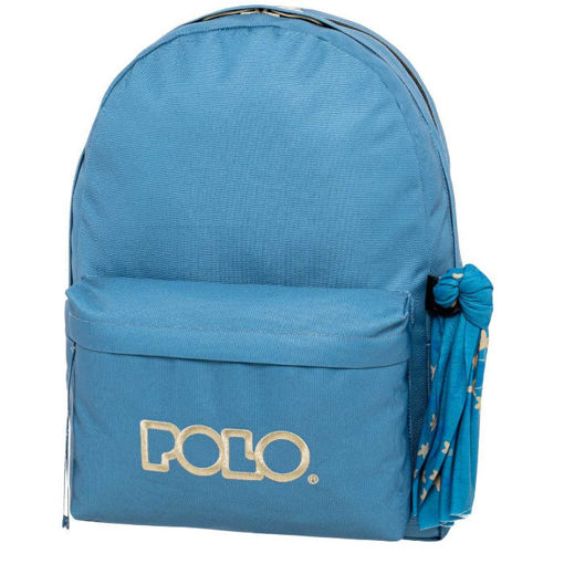 Τσάντα Polo Double Scarf γαλάζιο γκρι 901235-5523 σχολική — Κωδικός ΕΑΝ: 5201927136437 — Lichnaribooks.