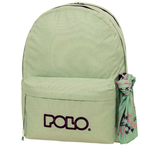 Εικόνα της Τσάντα Polo Double Scarf Φυστικί - Μωβ 901235-6848