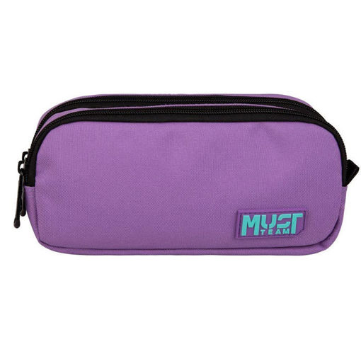 Εικόνα της Κασετίνα Must Team monochrome διπλή λιλά με γαλάζιο 000586685