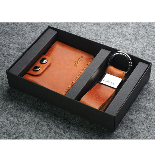 Εικόνα της Θήκη καρτών πορτοφόλι Pularys Hobby Set Cognac 189414106