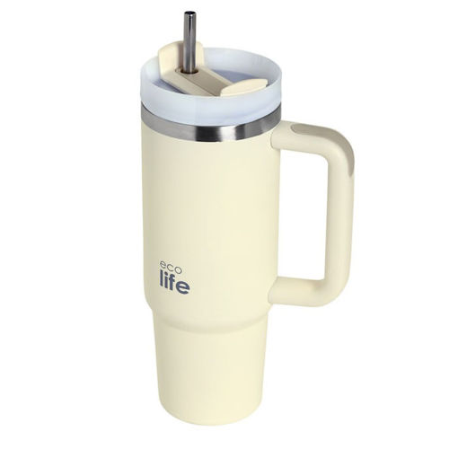 Εικόνα της Μεταλλικό Ποτήρι Θερμός Ecolife Cream 900ml 33-BO-5012