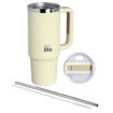Εικόνα της Μεταλλικό Ποτήρι Θερμός Ecolife Cream 900ml 33-BO-5012