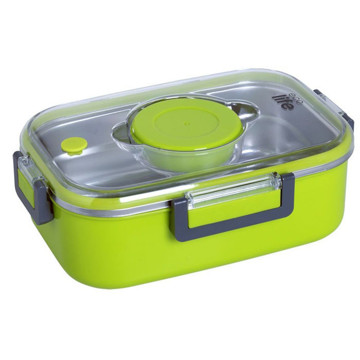 Εικόνα της Φαγητοδοχείο Ecolife ορθογώνιο double wall green 850ml 33-BO-9052