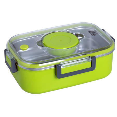 Εικόνα της Φαγητοδοχείο Ecolife ορθογώνιο double wall green 850ml 33-BO-9052