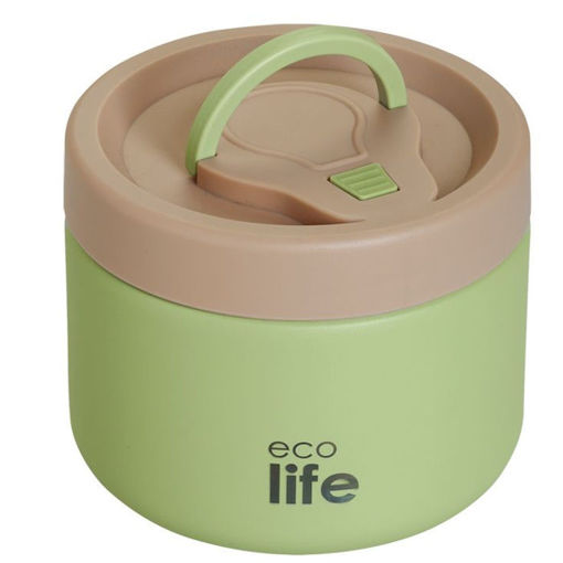 Εικόνα της Φαγητοδοχείο Ecolife στρογγυλό πράσινο 650ml 33-BO-9095