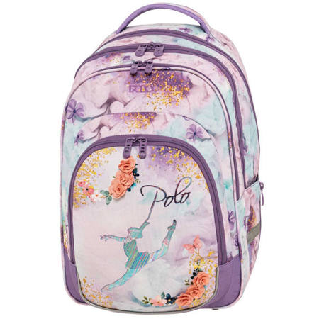 Σχολική τσάντα πλάτης Polo Growly Ballerina με σχέδιο μπαλαρίνας κύρια όψη