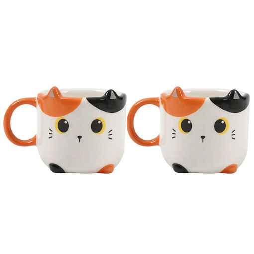 Εικόνα της Φλιτζάνια I-Total Orange Cat set 2τεμ. XL2520B