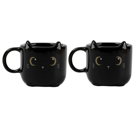 Εικόνα της Φλιτζάνια I-Total Black Cat set 2τεμ. XL2520A