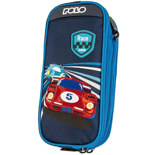 Κασετίνα βαρελάκι Polo Reel Race Car διπλή μπροστινή όψη
