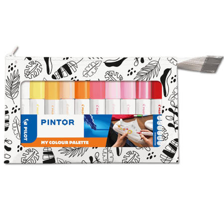 Εικόνα της Μαρκαδόροι Pilot set Paint Pintor Warm colours medium 10τεμ.
