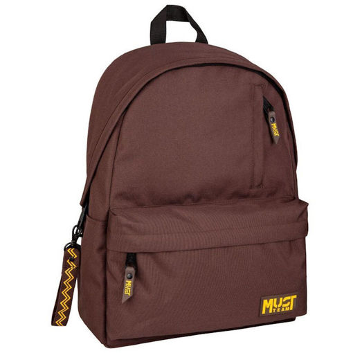 Εικόνα της Τσάντα σακίδιο Must Team Monochrome Classic καφέ με κίτρινο 000586370