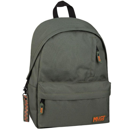 Εικόνα της Τσάντα σακίδιο Must Team Monochrome Classic λαδί με πορτοκαλί 000586376