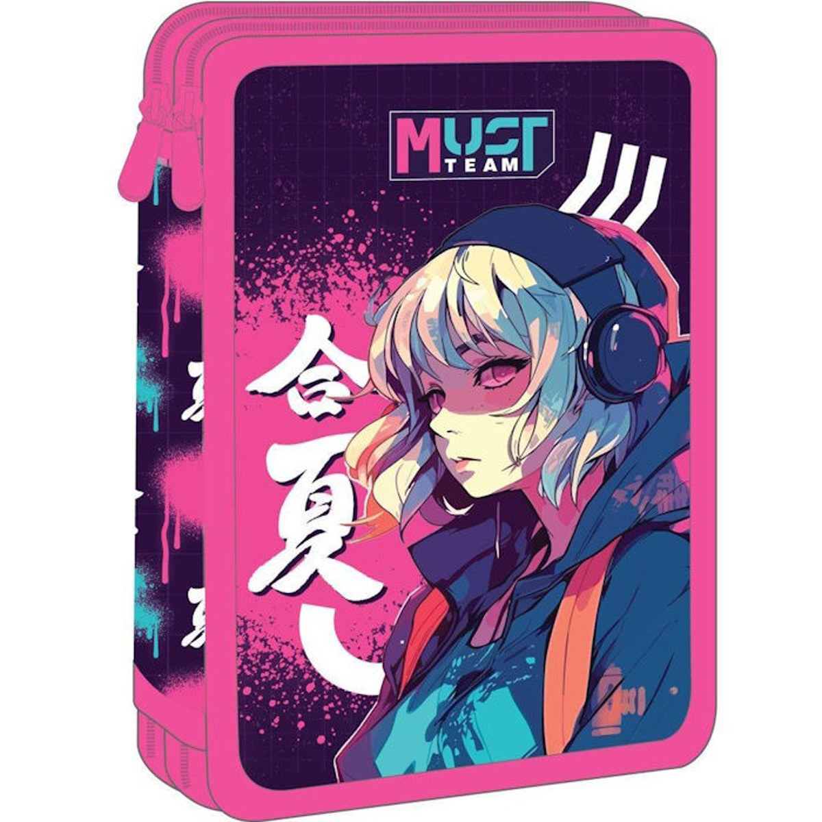 Εικόνα της Κασετίνα Must Team διπλή γεμάτη Anime 000586720