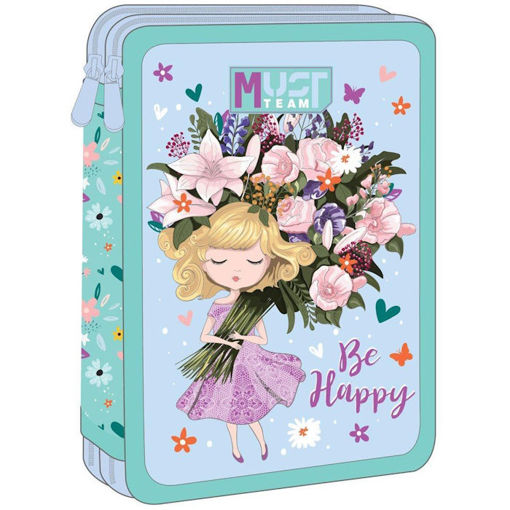Εικόνα της Κασετίνα Must Team διπλή γεμάτη Be Happy 000586724