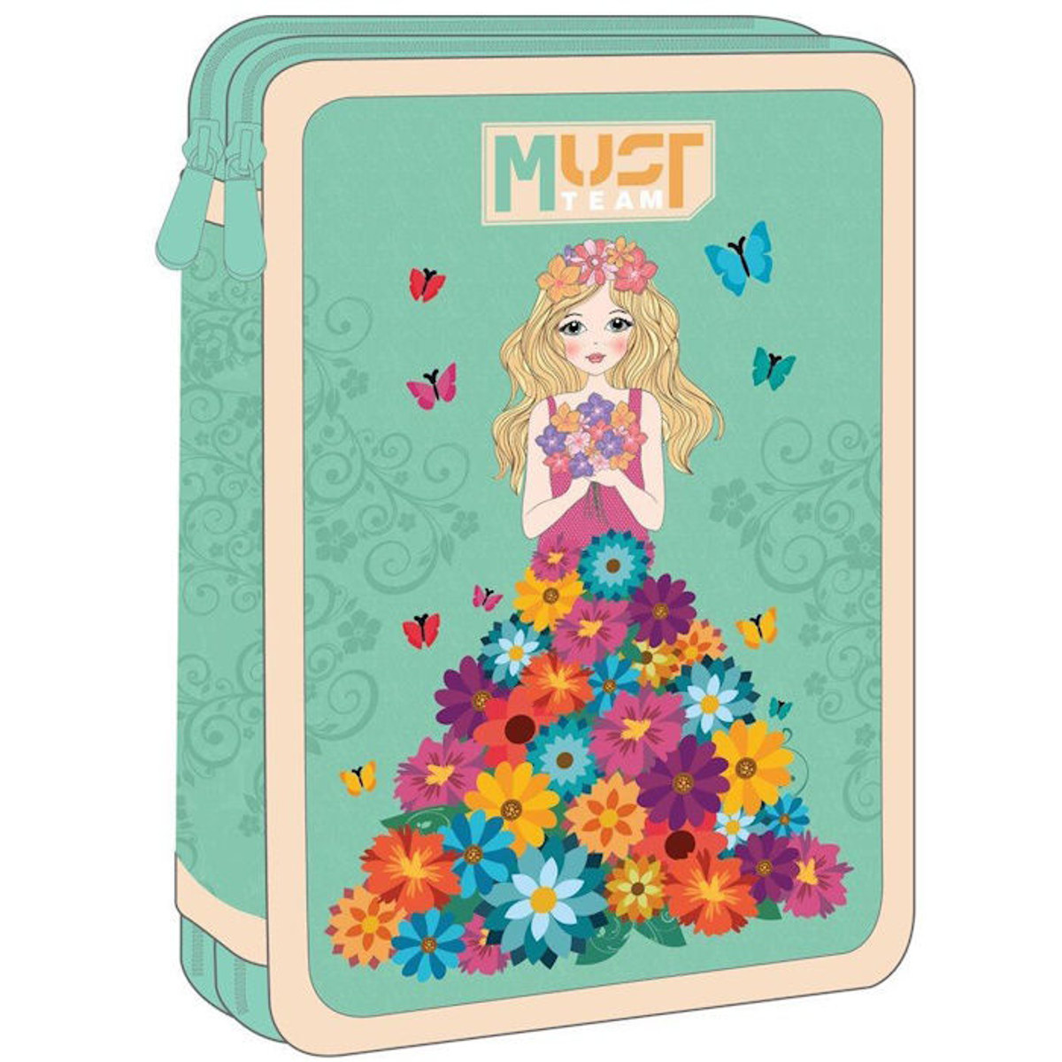 Εικόνα της Κασετίνα Must Team διπλή γεμάτη Flower Dress 000586726
