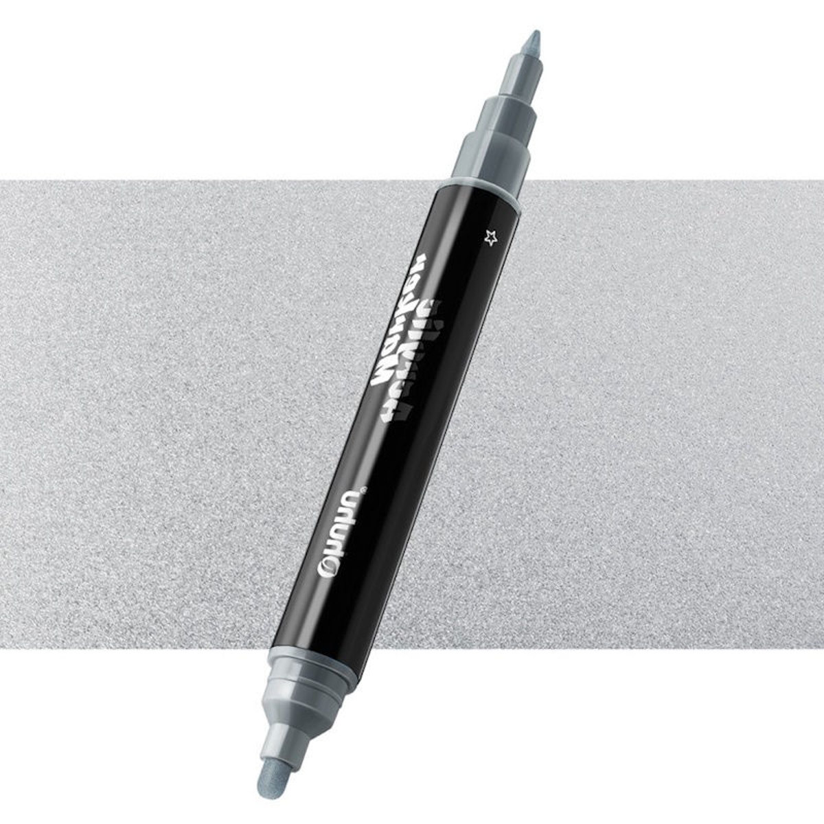 Εικόνα της Μαρκαδόρος Ohuhu Acrylic Marker με διπλή μύτη No M102 Silver