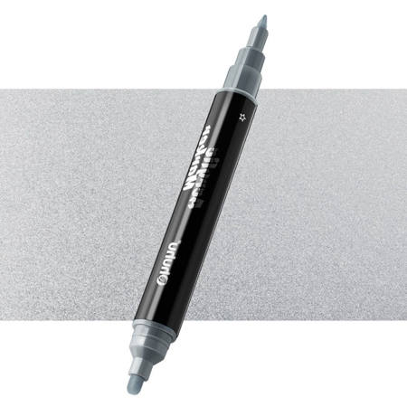Εικόνα της Μαρκαδόρος Ohuhu Acrylic Marker με διπλή μύτη No M102 Silver