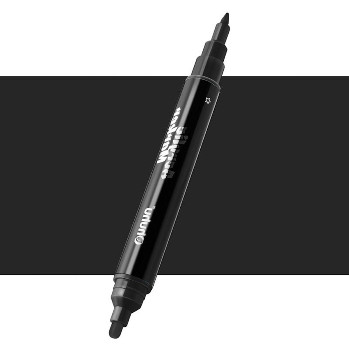 Εικόνα της Μαρκαδόρος Ohuhu Acrylic Marker με διπλή μύτη No 120 Black