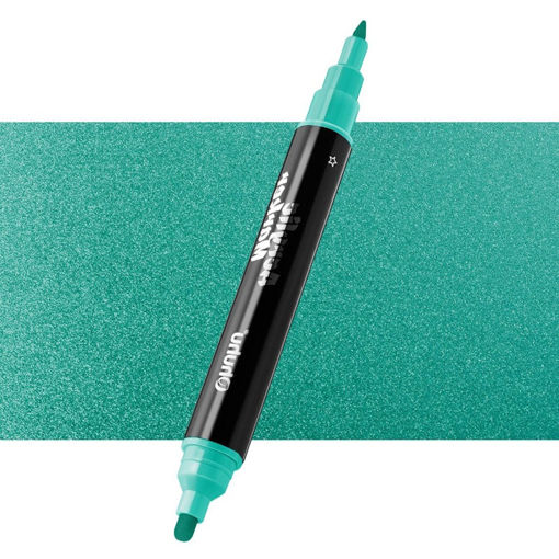 Εικόνα της Μαρκαδόρος Ohuhu Acrylic Marker με διπλή μύτη No. M705 Metallic Cyan
