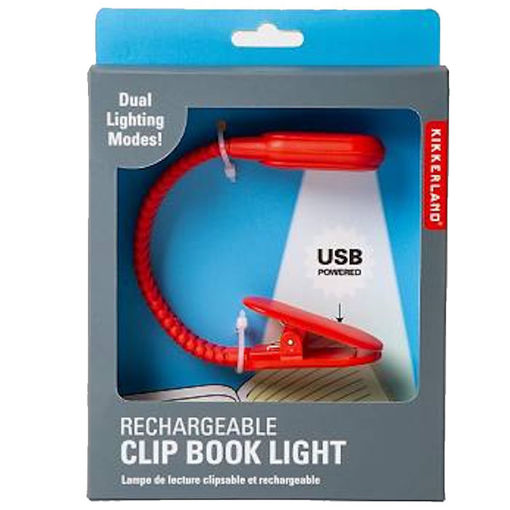 Εικόνα της Φωτιστικό Kikkerland επαναφορτιζόμενο για βιβλία κόκκινο BL13-RD