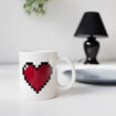 Εικόνα της Κούπα Heat Change Kikkerland Pixel Heart 355ml. CU44