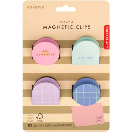 Εικόνα της Πιάστρα κλιπ Kikkerland Inkerie 4τεμ. INK29