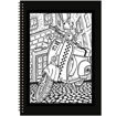 Τετράδιο Typotrust Velvet 4552-30 Β5 2 θεμάτων με artistic σχέδιο πόλης σε μαύρο φόντο