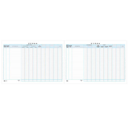 Εικόνα της Βιβλίο εσόδων εξόδων 200φυλ. Ν.127β Typotrust