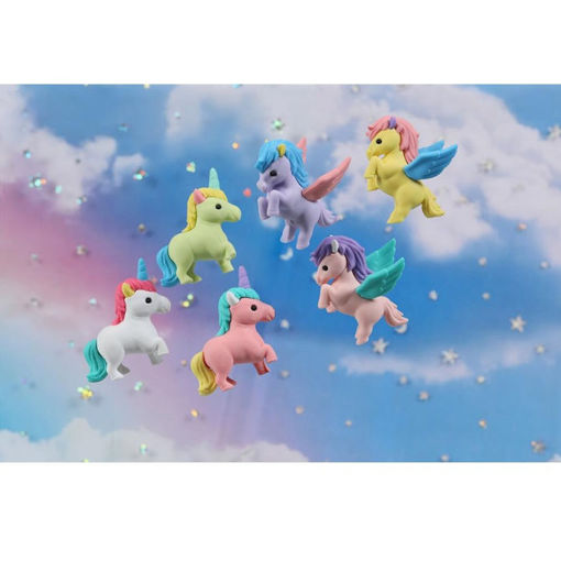 Εικόνα της Γόμα 3D σε φακελάκι Iwako Unicorn ER-UNI001 Ass.