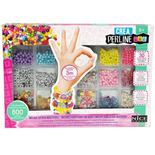 Εικόνα της Σετ Κοσμήματα με χάντρες ABC Nice Group Girabrilla 800τεμ.