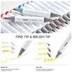 Εικόνα της Μαρκαδόροι Ohuhu Alcohol Art Markers 24 Skin tone Brush & Fine OHU-Y30-80400-78