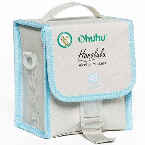 Εικόνα της Μαρκαδόροι Ohuhu Alcohol Markers 48+1 Pastel χρωμάτων Brush & Chisel 80403-67