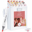 Εικόνα της Μαρκαδόροι Ohuhu Kaala Alcohol Art Markers Σετ 24 Χρωμάτων Skin Tones Chisel & Fine 80402-36