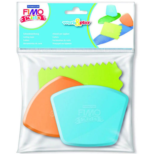 Σετ εργαλείων κοπής FIMO Kids Staedtler 8700-34 – 4 πλαστικά εργαλεία για πηλό και πλαστελίνη, ασφαλή για παιδιά
