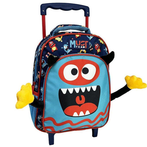 Τσάντα τρόλεϋ νηπίου Must Team Monster με σχέδιο τερατάκι 000586273 EAN 5205698731815 Lichnaribooks