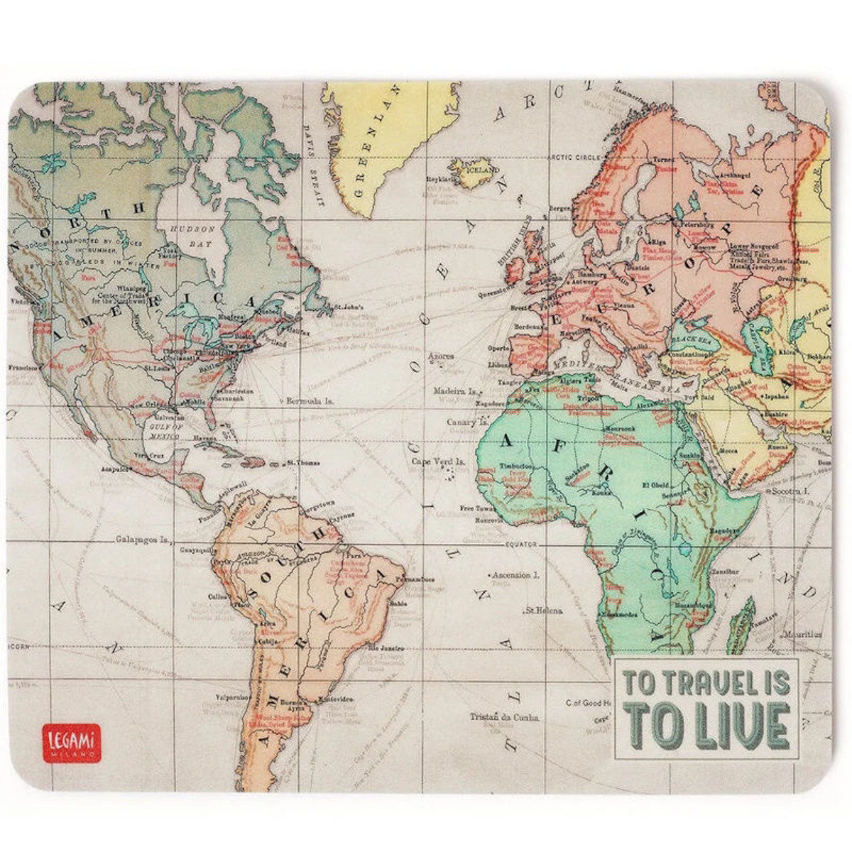Εικόνα της Mousepad Legami To travel is to live MOU0010