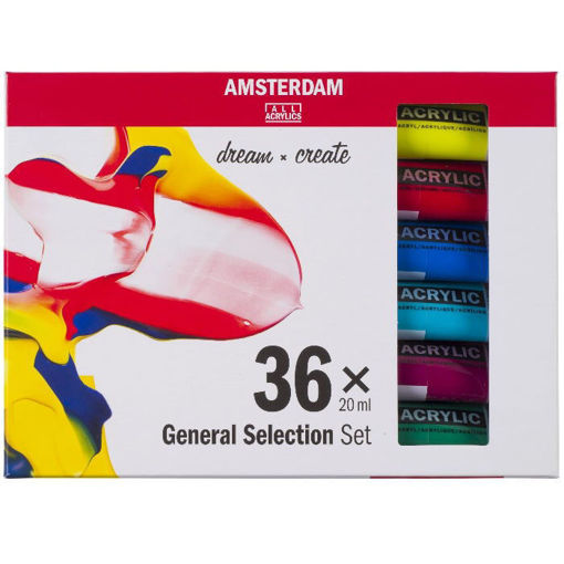 Εικόνα της Acrylic Amsterdam set 36τεμ 20ml 17820436 Talens
