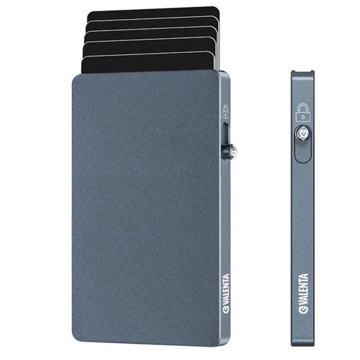 Θήκη καρτών Valenta MagSafe Aluminium Cool Grey 587488 RFID — 8719638587488 Lichnaribooks