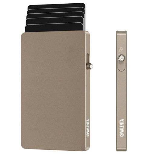 Θήκη καρτών Valenta MagSafe Natural Titanium 588294 RFID — 8719638588294 Lichnaribooks