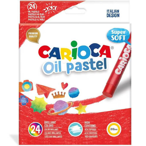 Carioca Oil Pastel Maxi – Λαδοπαστέλ 24 Τεμ. για Παιδιά