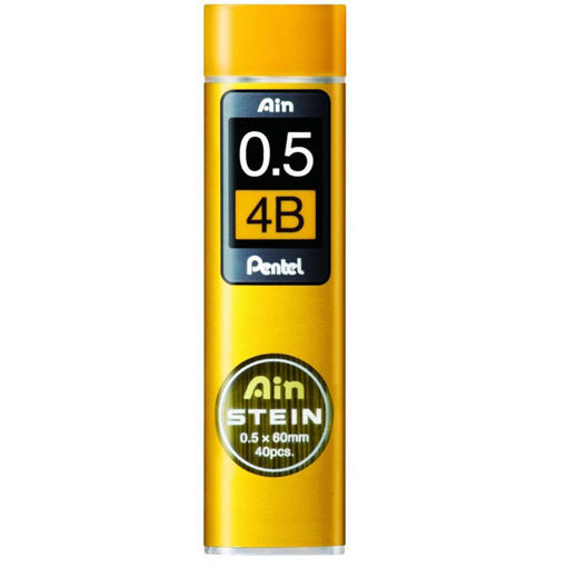 Pentel Ainstein 0.5mm 4B – Μύτες για καλλιτεχνική γραφή και σχέδιο, 40 τεμάχια – LichnariBooks.gr