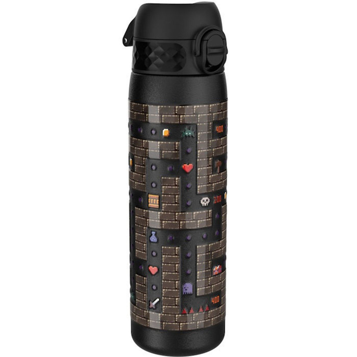 Ion8 Παγούρι Ανοξείδωτο 500ml Ηλεκτρονικό Παιχνίδι I8TS500PKGAME – Παιδικό παγούρι με gaming σχέδιο και καπάκι ασφαλείας
