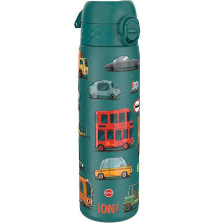Ion8 Παγούρι Ανοξείδωτο 500ml Αυτοκίνητα I8TS500PAAUTO – Παιδικό παγούρι με σχέδιο cars και καπάκι ασφαλείας