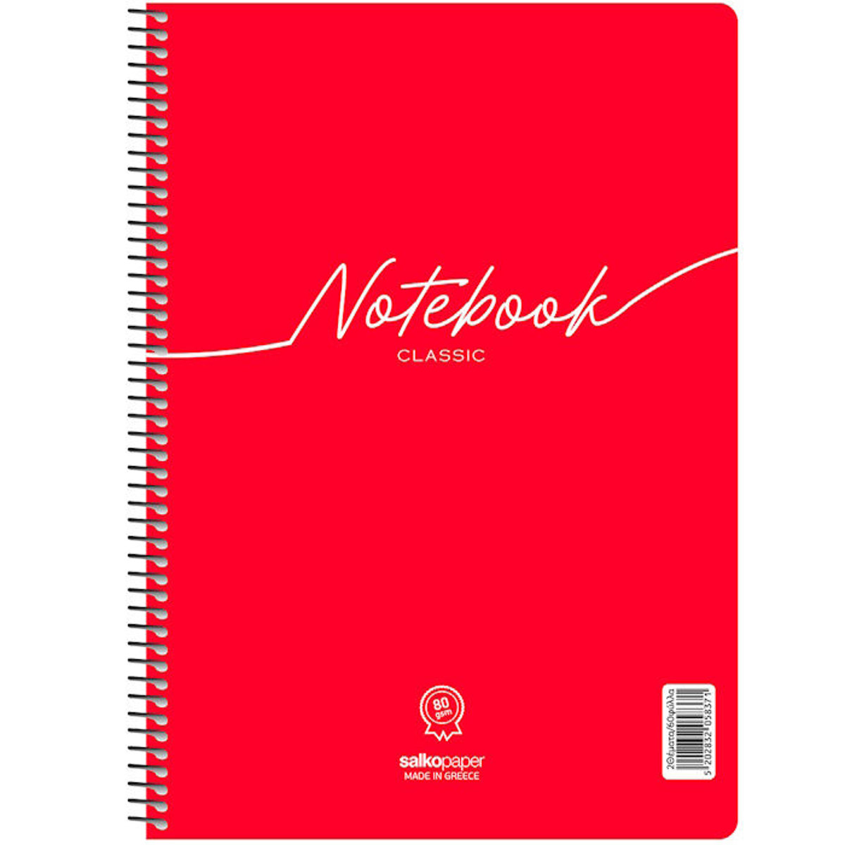 Εικόνα της Τετράδιo σπιράλ Salko 3θεμ. Notebook Classic 17x25cm Διάφορα Χρώματα 5833
