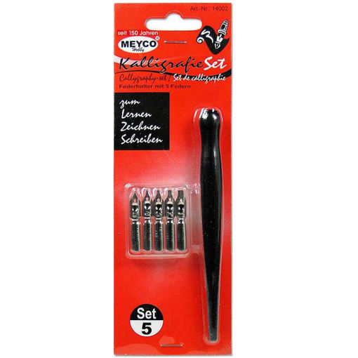 Εικόνα της Πένα Καλλιγραφίας - Κονδυλοφόρος με 5 Μύτες Meyco 14002