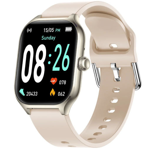 Εικόνα της Smartwatch Fontastic 395CH Timor 53mm με παλμογράφο λευκό