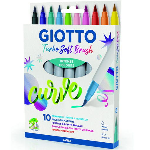 Εικόνα της Μαρκαδόροι Giotto Brush 10τεμ. 426800