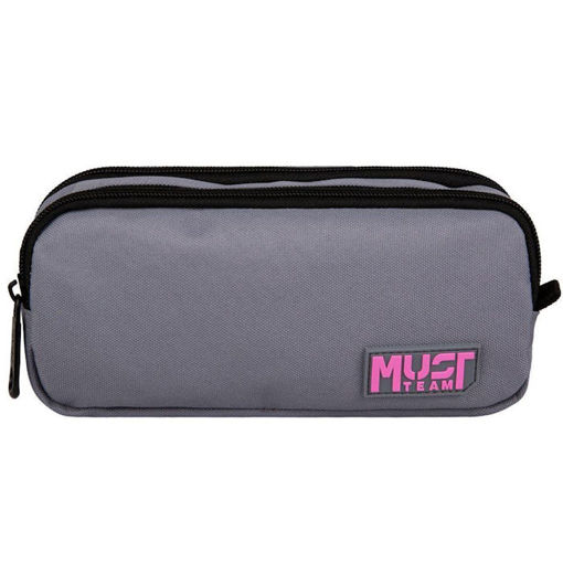 Εικόνα της Κασετίνα Must Team Monochrome γκρι με ροζ 000586426